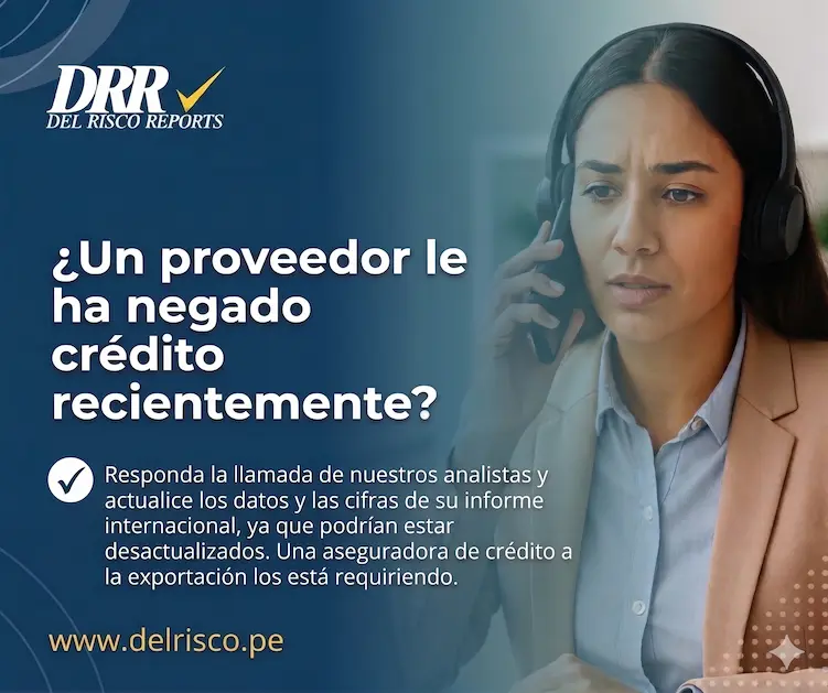 Aviso sobre actualización de información crediticia